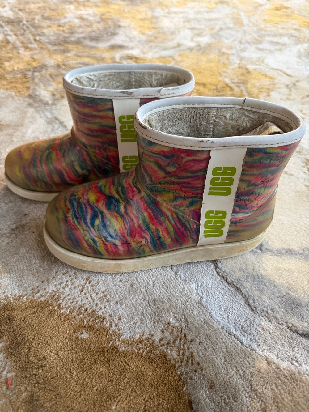 UGG Kids Rainbow Multi-Color Short Boots